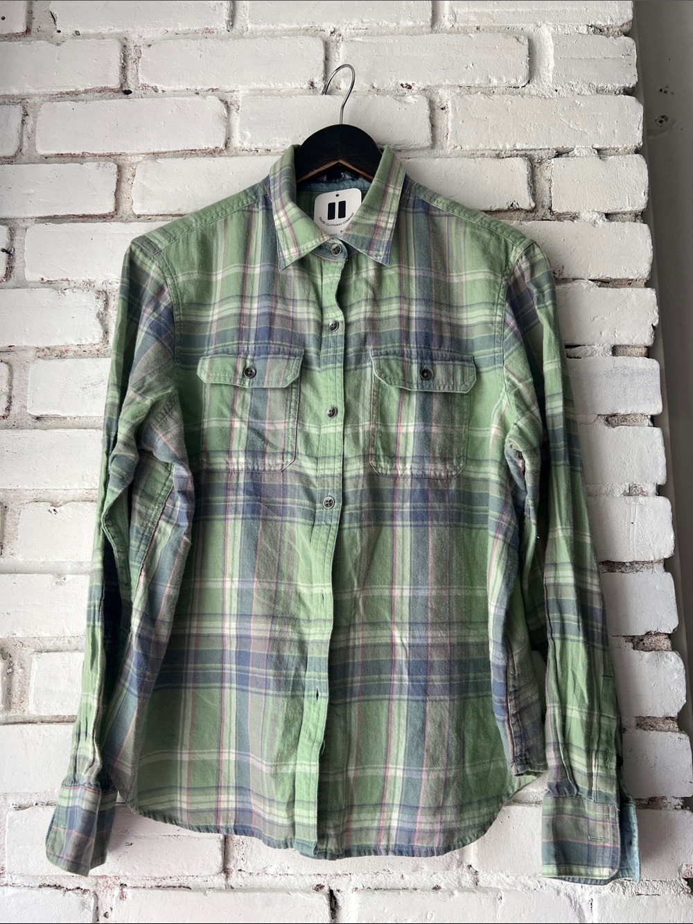 100% ultra soft cotton chaps green plaid lightweight cozy flannel